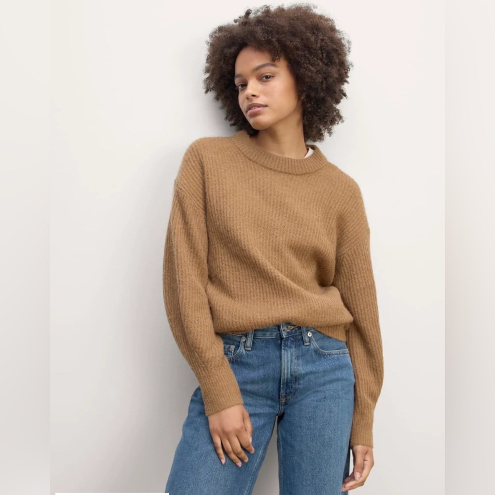 Everlane Camel Crewneck Sweater